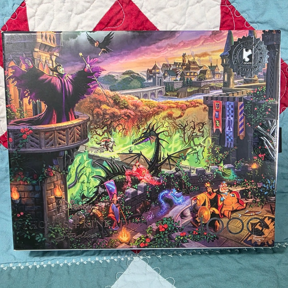 Ceaco Disney Thomas Kinkade Maleficent Jigsaw Puzzle 1000 Piece Multicolor